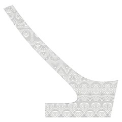 Boho White Wedding Lace Pattern Cross Back Hipster Bikini Set from ArtsNow.com Back Right