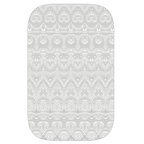 Boho White Wedding Lace Pattern Waist Pouch (Large) from ArtsNow.com Front