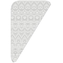 Boho White Wedding Lace Pattern Belt Pouch Bag (Large) from ArtsNow.com Front Right