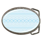 Boho Baby Blue Pattern Belt Buckles