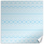 Boho Baby Blue Pattern Canvas 12  x 12 