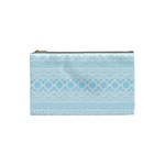 Boho Baby Blue Pattern Cosmetic Bag (Small)