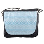 Boho Baby Blue Pattern Messenger Bag