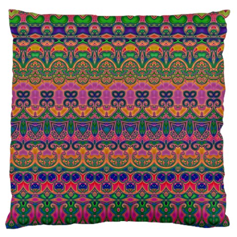 Boho Colorful Pattern Large Cushion Case (One Side) from ArtsNow.com Front