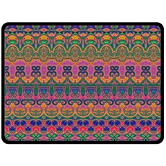 Boho Colorful Pattern Double Sided Fleece Blanket (Large)  from ArtsNow.com 80 x60  Blanket Front