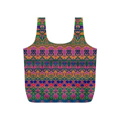 Boho Colorful Pattern Full Print Recycle Bag (S) from ArtsNow.com Back