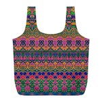 Boho Colorful Pattern Full Print Recycle Bag (L)