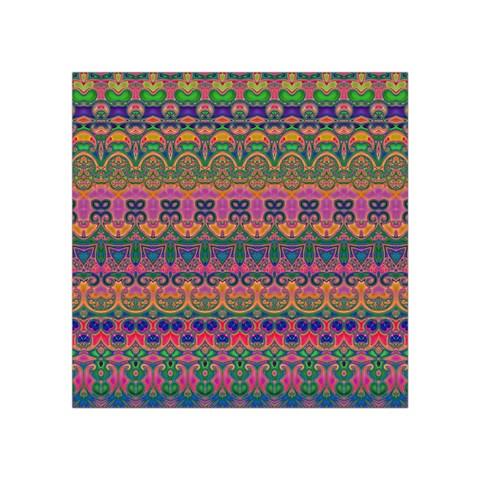 Boho Colorful Pattern Square Tapestry (Small) from ArtsNow.com Front