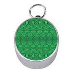 Boho Emerald Green Mini Silver Compasses