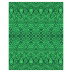 Boho Emerald Green Drawstring Pouch (XL) from ArtsNow.com Back