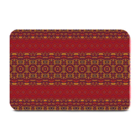 Boho Red Gold Plate Mats from ArtsNow.com 18 x12  Plate Mat