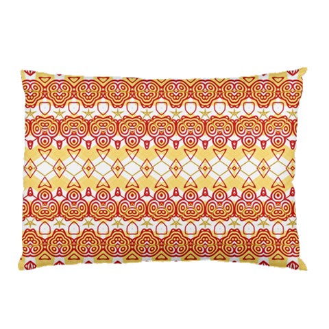 Boho Red Gold White Pillow Case from ArtsNow.com 26.62 x18.9  Pillow Case