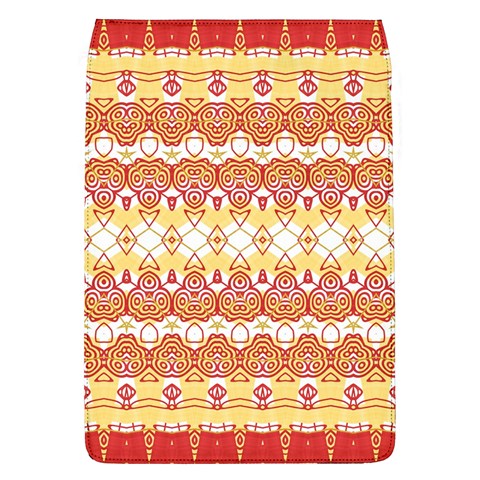 Boho Red Gold White Removable Flap Cover (L) from ArtsNow.com Front