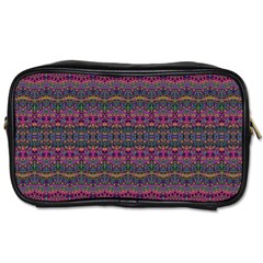 Boho Pink Mauve Blue Toiletries Bag (Two Sides) from ArtsNow.com Front