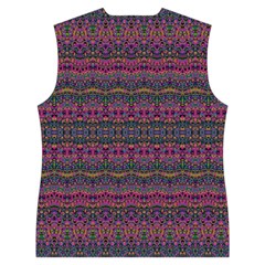 Boho Pink Mauve Blue Women s Button Up Vest from ArtsNow.com Back