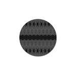 Boho Black Grey Pattern Golf Ball Marker (4 pack)