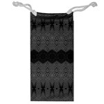 Boho Black Grey Pattern Jewelry Bag