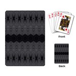 Boho Black Grey Pattern Playing Cards Single Design (Rectangle)