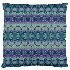 Boho Purple Teal Standard Flano Cushion Case (Two Sides) from ArtsNow.com Back