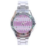 Boho Violet Purple Stainless Steel Analogue Watch