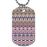 Colorful Boho Pattern Dog Tag (One Side)