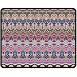 Colorful Boho Pattern Fleece Blanket (Medium) 