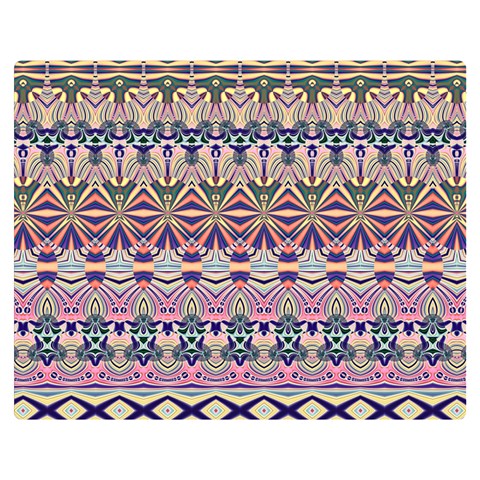 Colorful Boho Pattern Double Sided Flano Blanket (Medium)  from ArtsNow.com 60 x50  Blanket Front