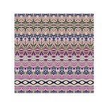 Colorful Boho Pattern Small Satin Scarf (Square)