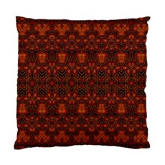 Boho Dark Red Floral Standard Cushion Case (Two Sides) from ArtsNow.com Back