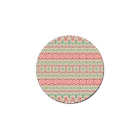 Boho Teal Pink Golf Ball Marker (4 pack) from ArtsNow.com Front