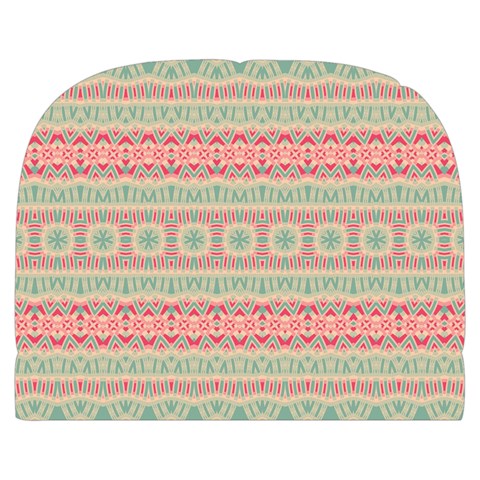 Boho Teal Pink Makeup Case (Large) from ArtsNow.com Front