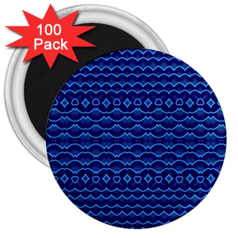 Cobalt Blue  3  Magnets (100 pack) from ArtsNow.com Front