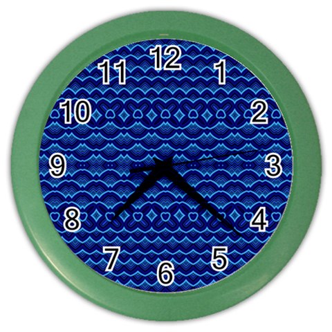 Cobalt Blue  Color Wall Clock from ArtsNow.com Front