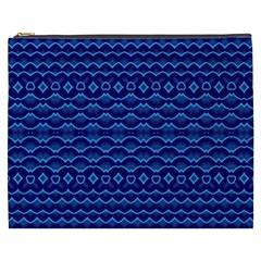 Cobalt Blue  Cosmetic Bag (XXXL) from ArtsNow.com Front