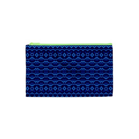 Cobalt Blue  Cosmetic Bag (XS) from ArtsNow.com Front