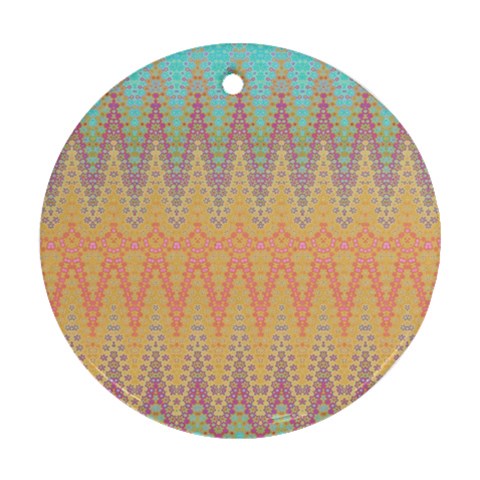 Boho Pastel Colors Ornament (Round) from ArtsNow.com Front