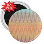 Boho Pastel Colors 3  Magnets (100 pack)