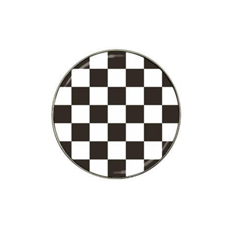 Chequered Flag Hat Clip Ball Marker from ArtsNow.com Front