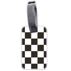 Chequered Flag Luggage Tag (two sides) from ArtsNow.com Front