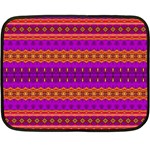 Boho Magenta and Gold Double Sided Fleece Blanket (Mini) 