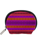 Boho Magenta and Gold Accessory Pouch (Small)