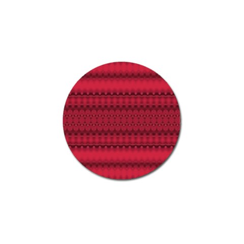 Crimson Red Pattern Golf Ball Marker from ArtsNow.com Front