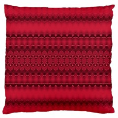Crimson Red Pattern Standard Flano Cushion Case (Two Sides) from ArtsNow.com Front