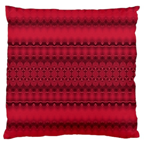 Crimson Red Pattern Large Flano Cushion Case (Two Sides) from ArtsNow.com Front