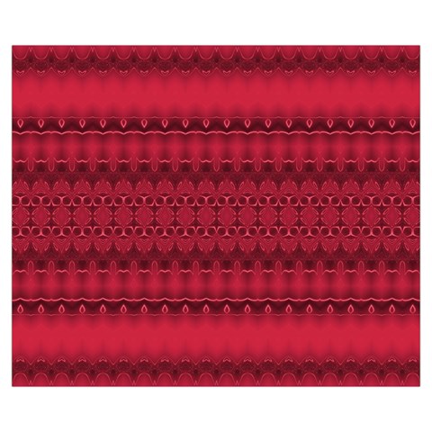 Crimson Red Pattern Zipper Medium Tote Bag from ArtsNow.com Front