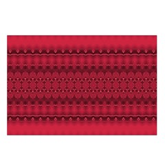 Crimson Red Pattern Belt Pouch Bag (Small) from ArtsNow.com Loop