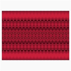 Crimson Red Pattern Roll Up Canvas Pencil Holder (M) from ArtsNow.com Front