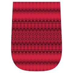 Crimson Red Pattern Wristlet Pouch Bag (Small) from ArtsNow.com Right Side