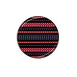 Boho Orange Black Hat Clip Ball Marker