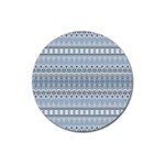 Boho Faded Blue Grey Magnet 3  (Round)